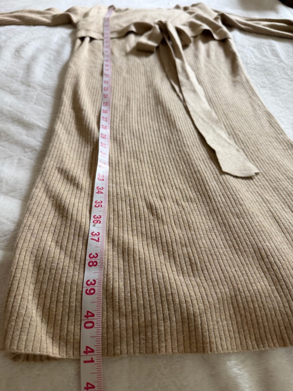 Isabel Maternity by Ingrid & Isabel Tan Long Sleeve Soft Knit Dress Size Small - Picture 9 of 9